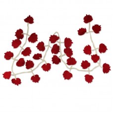 Novica Christmas Garland of Red Maple Leaves NVC9475